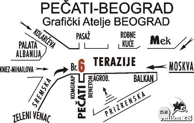 mapa beograda terazije Pecati Beograd, Terazije 6, Beograd, 011/ 2683 912 mapa beograda terazije